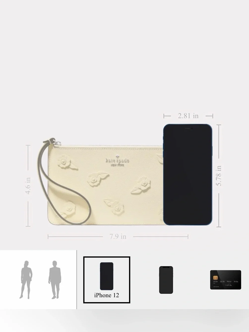 Kate Spade Lucy 3D Floral Wristlet in Lemon Fondant MSRP $159